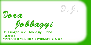 dora jobbagyi business card